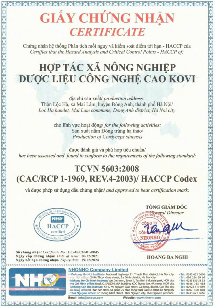 Nhà Máy Đạt Chuẩn HACCP