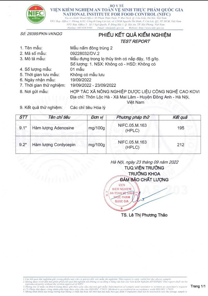 Hoạt chất Cordycepin & Adenosine